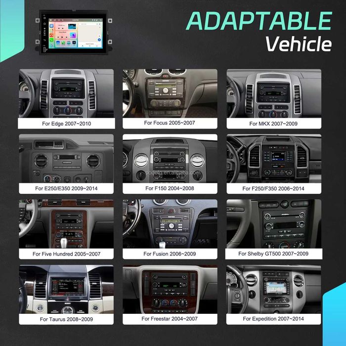 RÁDIO ANDROID 13 FORD F150 (4/64GB) 7" | Wireless CarPlay/Android Auto