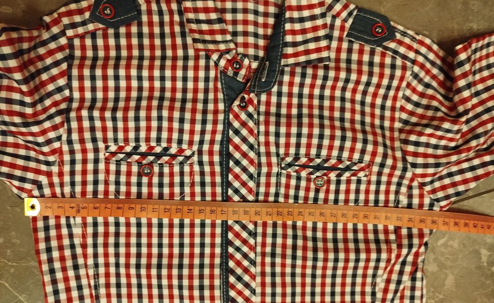 Elegancka koszula w kratkę dla chłopca 122