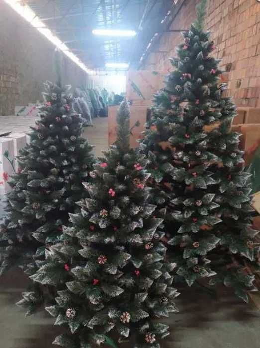 Штучна ялинка Елітна з Шишками, искусственная елка с шишками, різдвяна