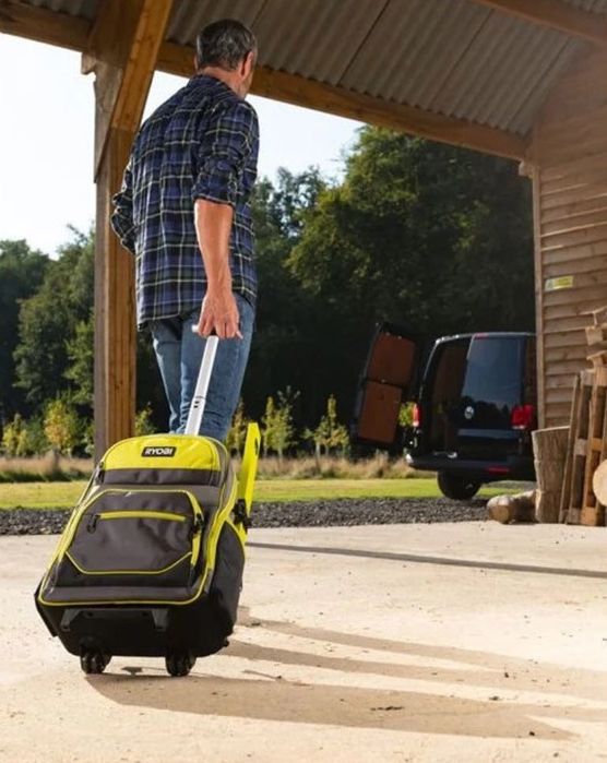 Рюкзак для інструменту RYOBI RSSBP2, 25л, на коліщатках, телескопічне руків'я, поліестер 600D