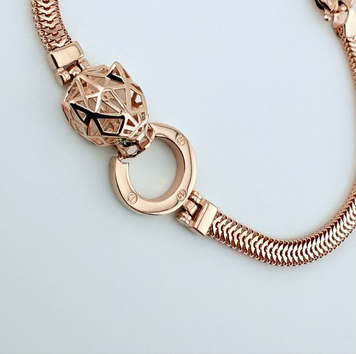 Золотий браслет новий пантера