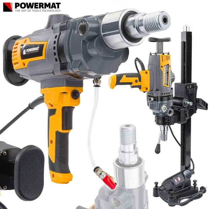 POWERMAT Wiertnica Betonu Otwornica 2600w Mokro Sucho + Statyw PM1273