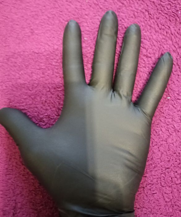 BLACK MAMBA толстые рабочие качественные рукавички механика L 100PCS