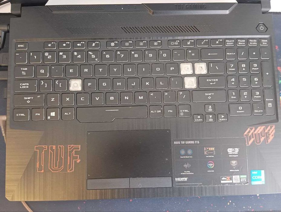 ASUS TUF GAMING F15 (FX506HCB), i5-11400H, RTX 3050, 16GB RAM, 512 SSD