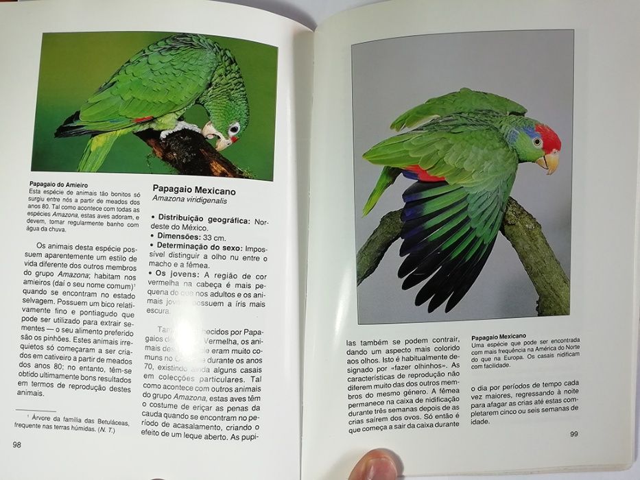 Livro sobre criação de Papagaios