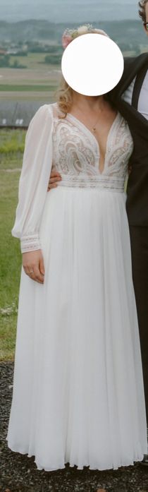 Suknia ślubna boho Cipriana by Ola La rozm S/M