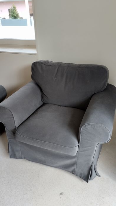 Sofá 1 lugar/Poltrona ektorp IKEA cinza