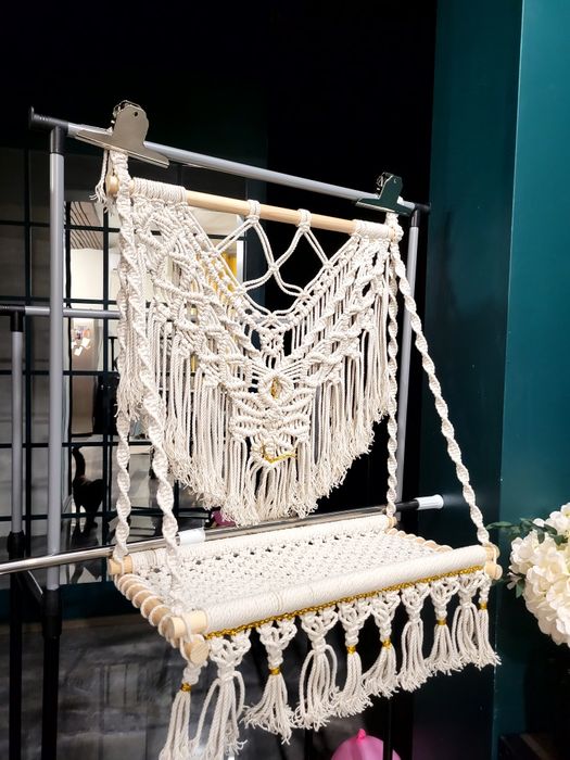 Гамак макраме для кошки