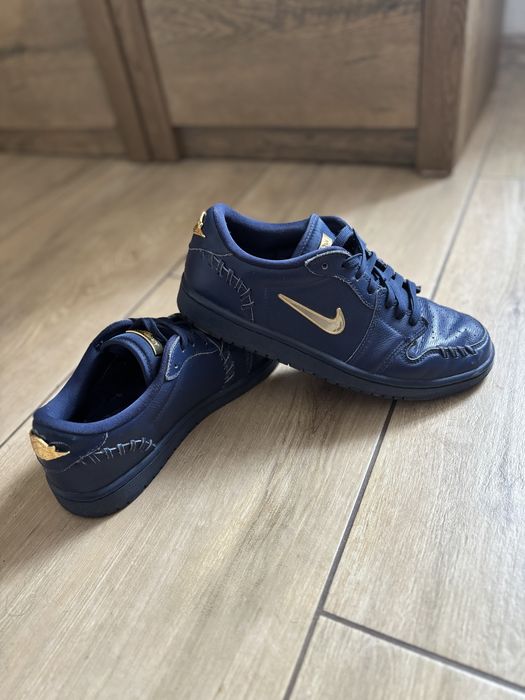 Air Jordan 1 Low Method of Make (MM) "Midnight Navy" – Gold Details - Sneakersy Damskie rozmiar 40