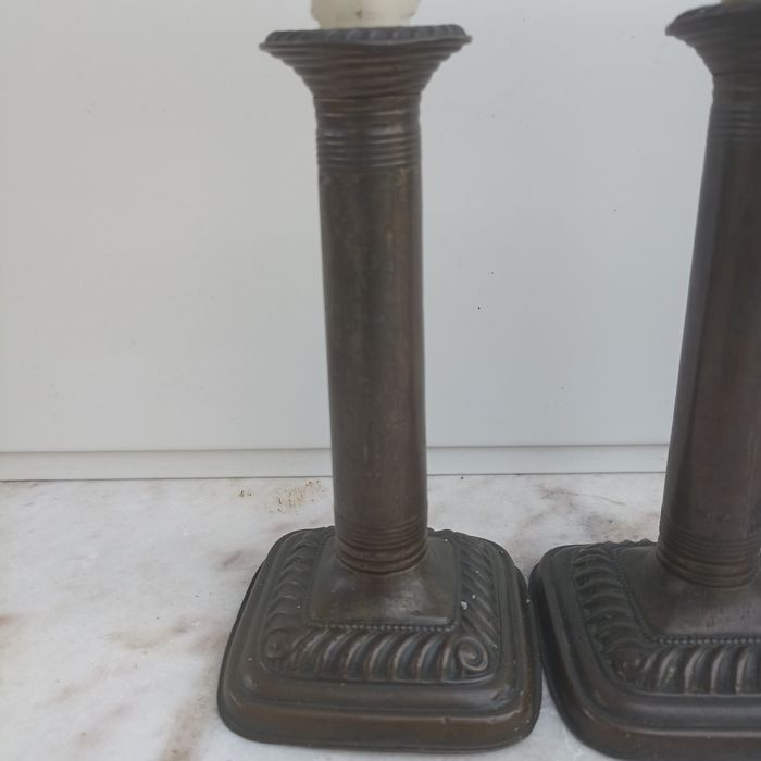 4 castiçais vintage em metal