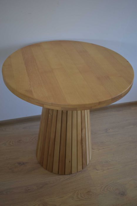 Stół ekskluzywny drewniany lamele stożek Producent