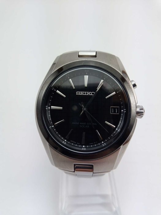 Часы мужские Seiko Solar SBTM085 титан радиоконтроль сапфир Japan made