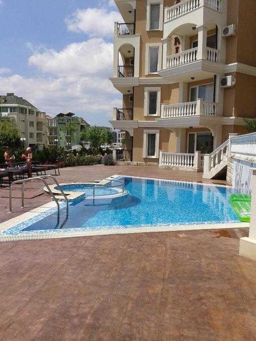 Стильна студія з балконом в 100м від моря, 3 поверх, Светі-Влас, Болгарія (від власника)