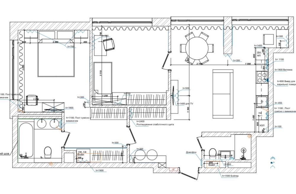 3-rooms apartment apartment by the address st. Ul Dmitrievskaya (area 80 m²) - Atlanta.ua - photo 6