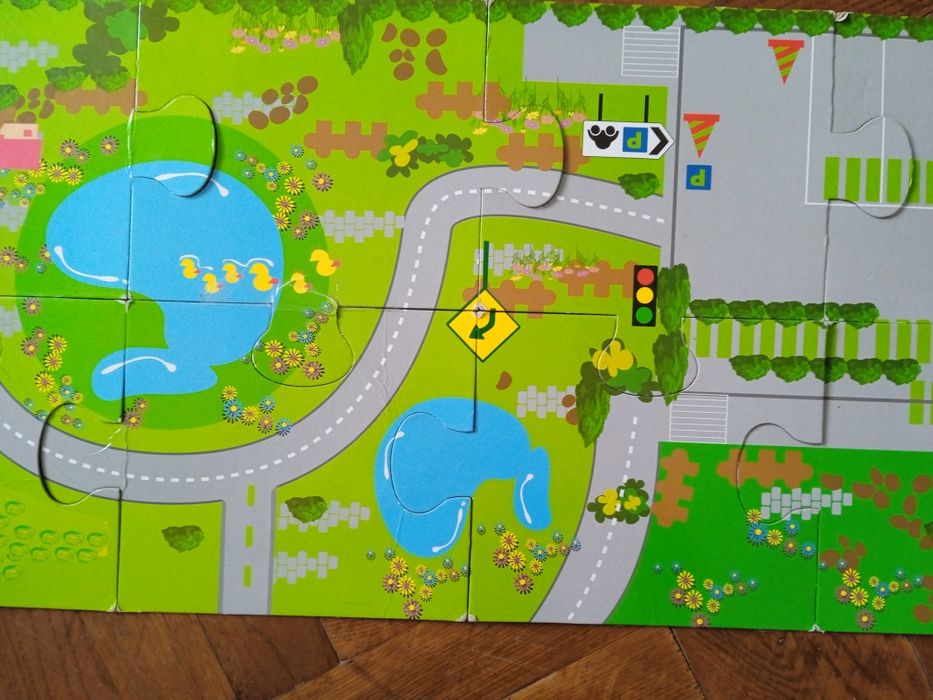 Пазли мега великі коврик дорога для машинок