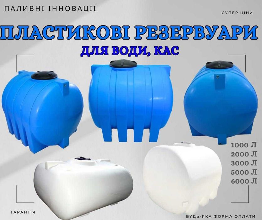 Ємність для води,ДП та КАС – для зберігання та транспортування!