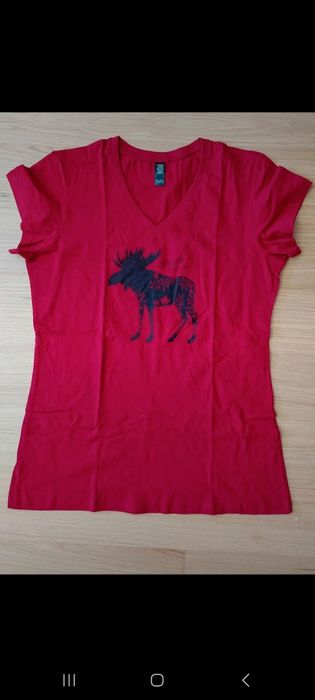 T-shirt vermelha do Canadá