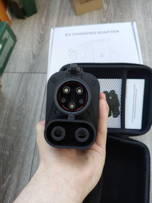Перехідник AFYEEV CCS2 - CCS1 350А 350кВт AC DC адаптер швидкої зарядки для електромобілів США Chevrolet Bolt Hyundai Ioniq Kia EV6 та інших