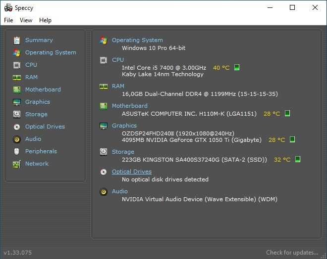 Computador Escritório/Light Gaming GTX 1050 ti | i5 7400 | 16GB RAM