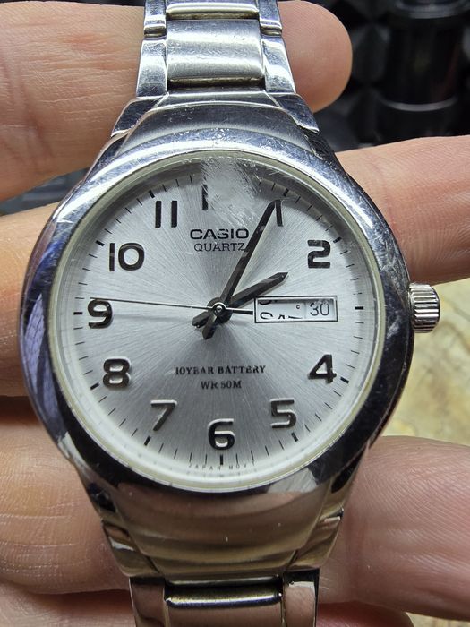 Stary zegarek casio stal nierdzewna