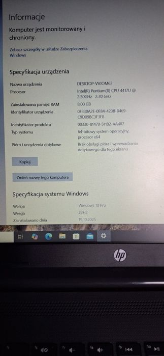 Laptop HP 250 G7