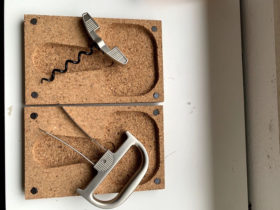 saca-rolhas de duas peças