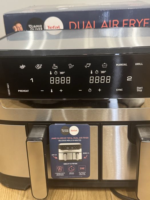 Мультипіч (Аерогриль) TEFAL Dual Easy Fry  EY90JDE1