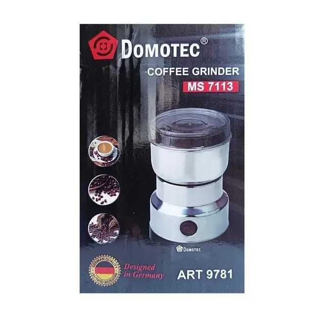 Кофемолка электрическая  DOMOTEC 300 Вт нержавейка для кофе и специй‼️
