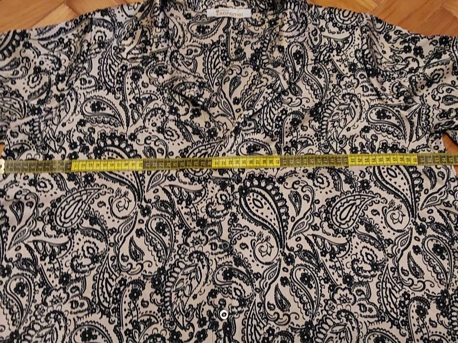 Blusa Túnica preto e bege da Trendy Karamel