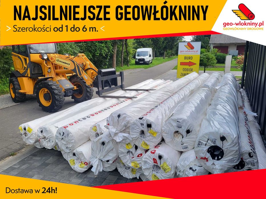NAJSILNIEJSZA Geowłóknina Geowłókniny PP Polipropylen do 6m 200 400