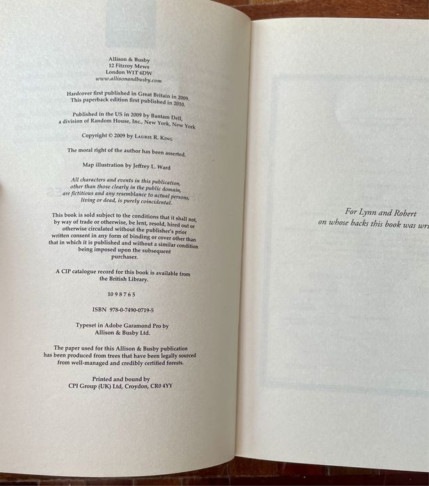 Livro: "The Language of Bees", de Laurie R. King