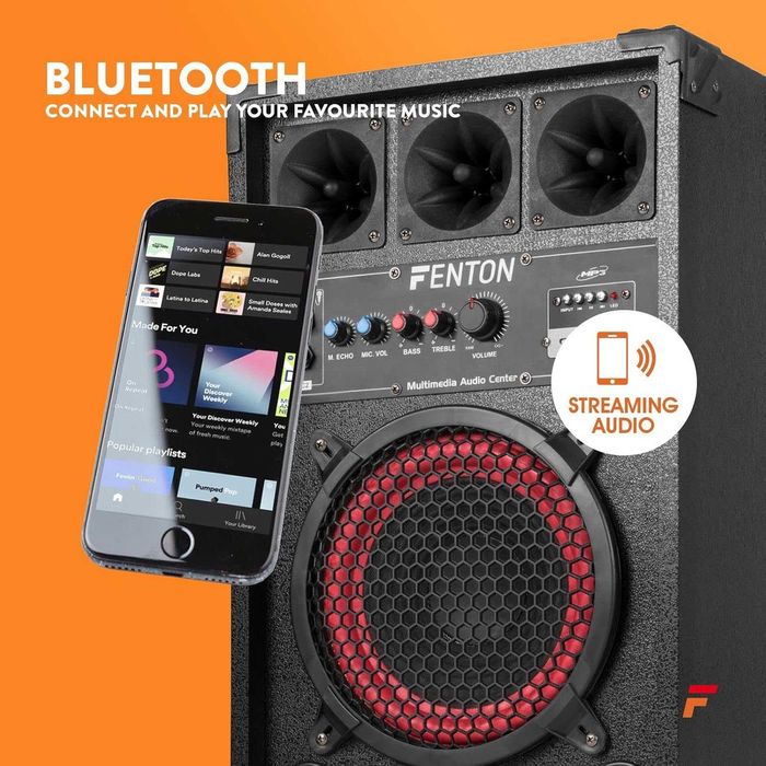Активні колонки Fenton SPB-12 800W BT/USB/SD Акустична система