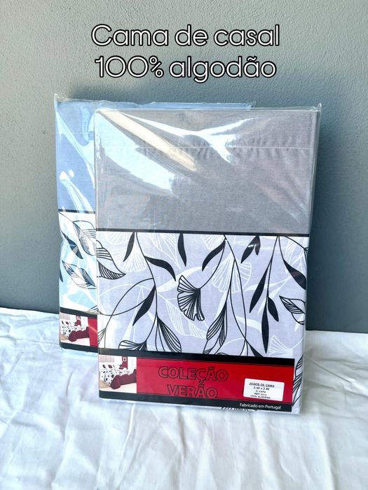 Lençois cama de casal NOVOS