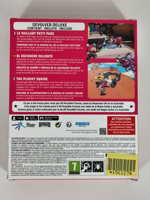 Plucky Squire Deluxe - Playstation 5 PS5