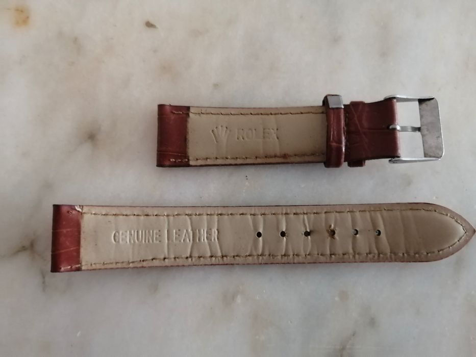pulseira de relógio em pele genuina