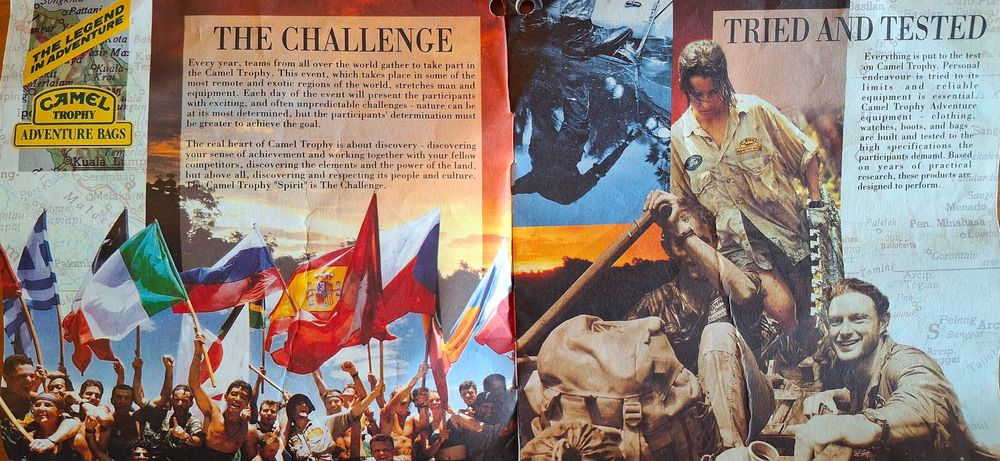 Caneta e porta-chaves Camel Trophy NOS