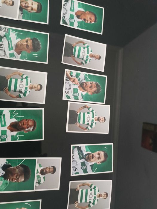 Cromos de futebol.