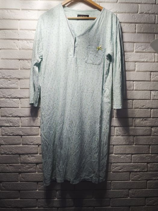 Bawełniana koszula nocna evergreen S/154-152 długość 100cm z mini dziu