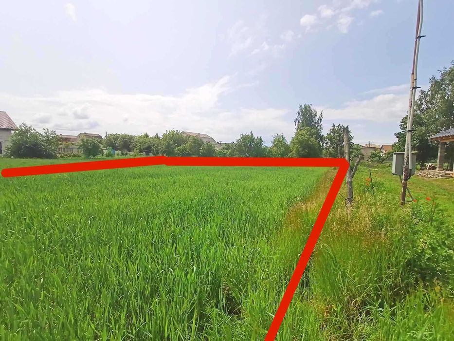 Продаж приват. ділянки під забудову 15 сот. поруч Старої Подусівки.