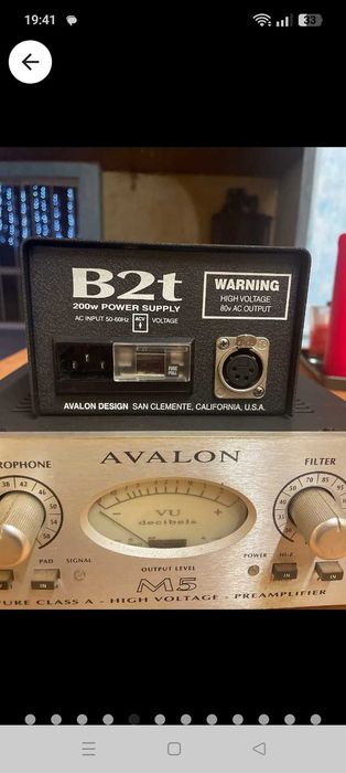 Avalon M 5 mic pre-amp