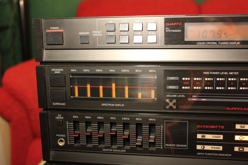 Sherwood CTA-6 R Double Cassette Tuner Amplifier Tested Working