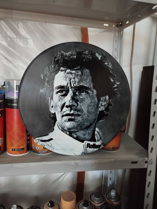 Ayrton Senna pintura original em tela