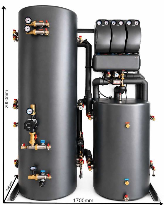 Prefabrykowana kotłownia Makroterm Smart Hybrid System