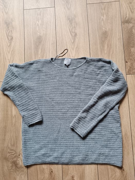 Szary sweter 100% kaszmir