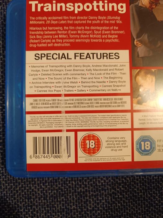 Blu Ray do filme "Trainspotting" (portes grátis)