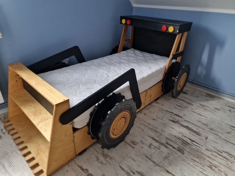 Łóżko koparka dla chłopca 150x75