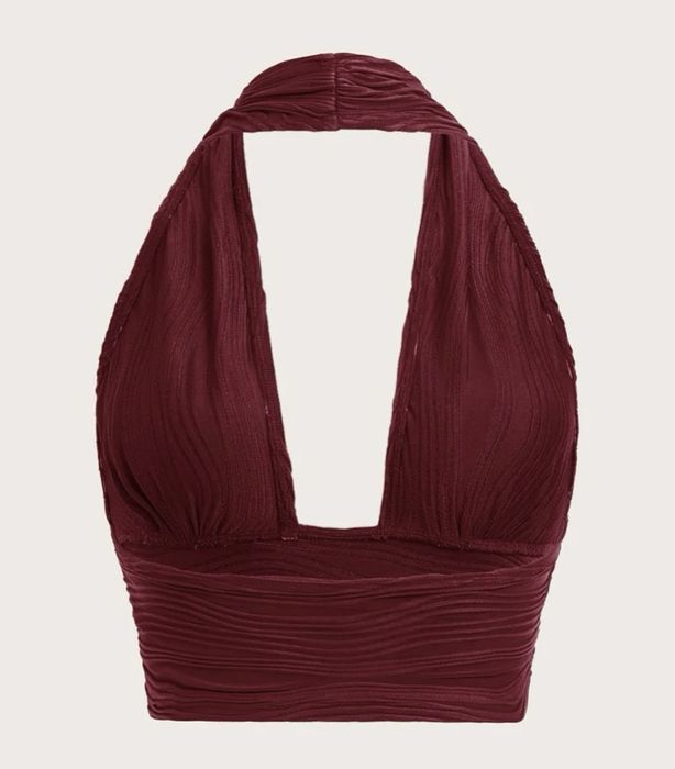 Top alças bordeaux novo