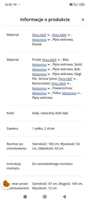 Szafka pod TV Jysk Markskel