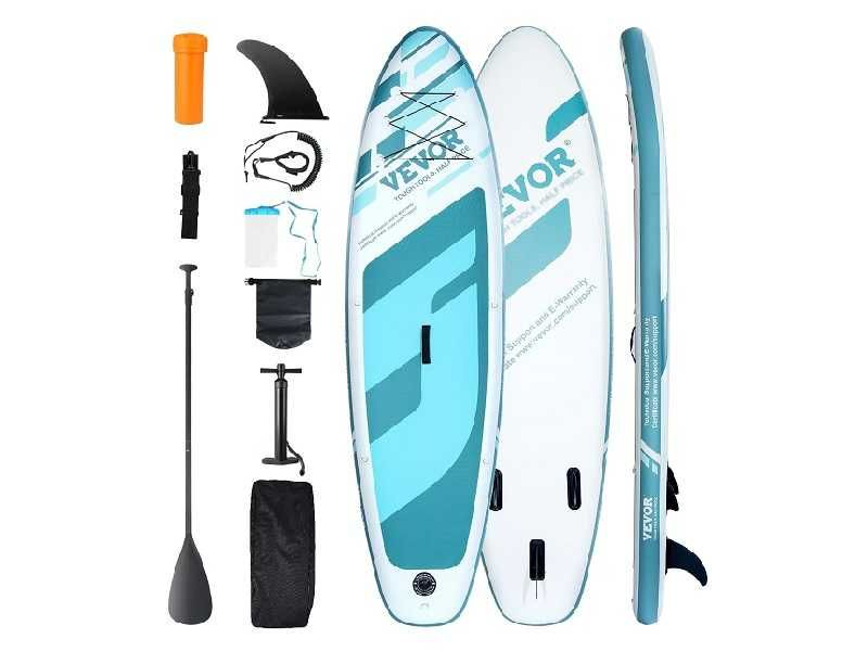 Надувна дошка для веслування VEVOR 132 x 33 x 6 дюймів з ПВХ