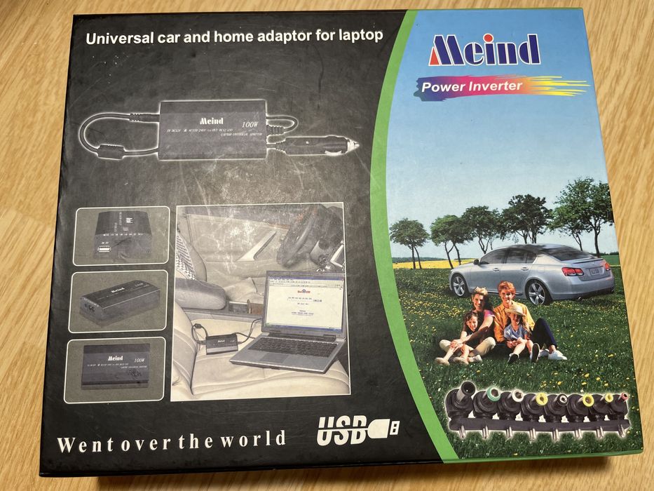 Універсальний автомобільний інвертор блок живлення 120W 12-24 Вольт